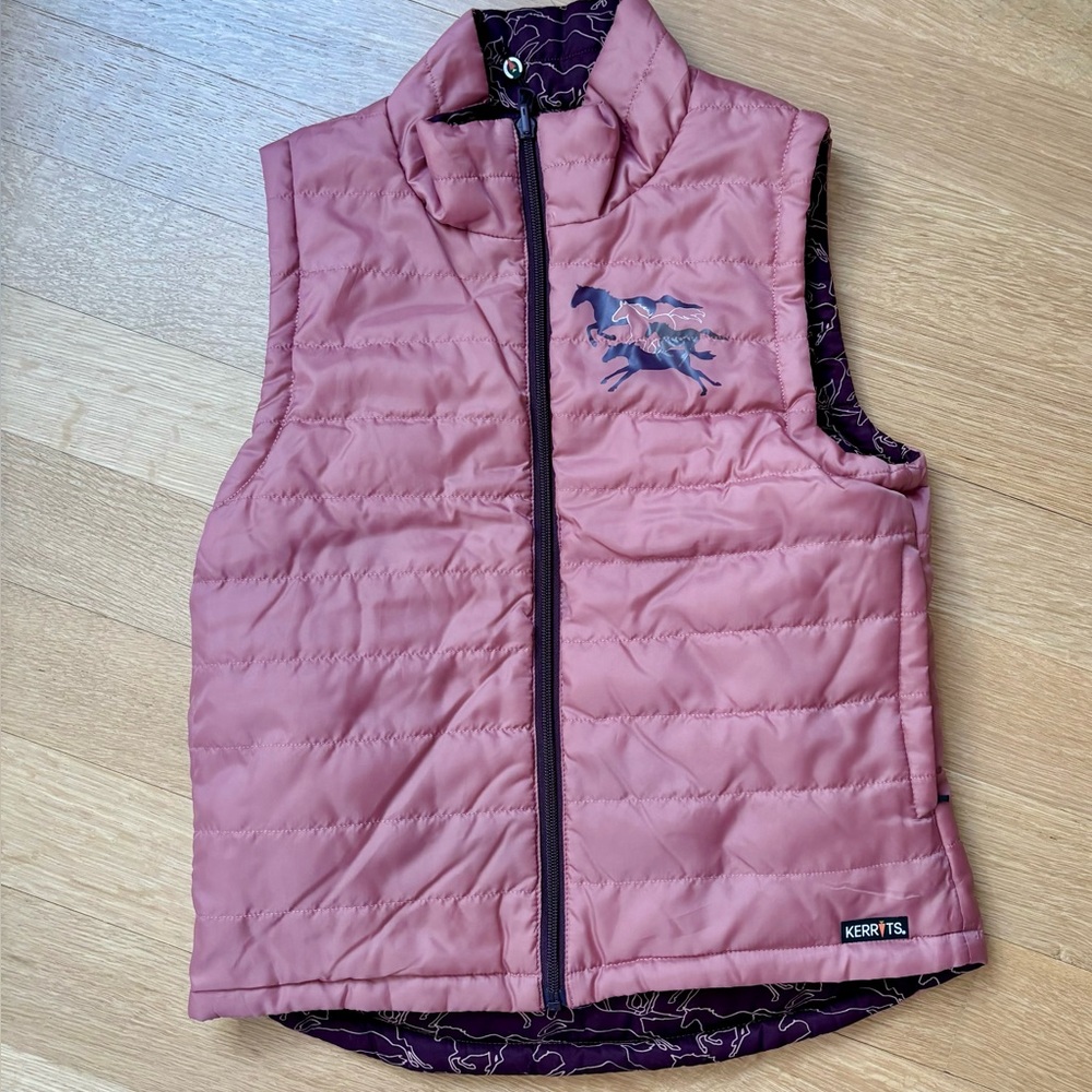 Kerrits Kids Rose Quilted Vest